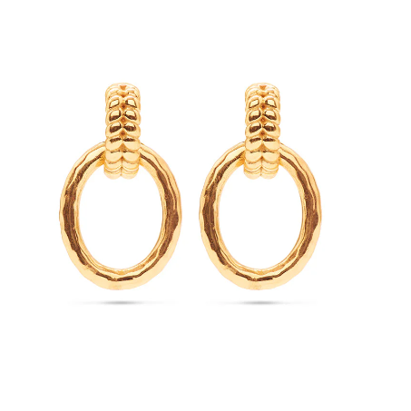 Cleopatra Regal Link Earrings - Gold