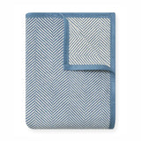 Harborview Herringbone Cornflower Blanket