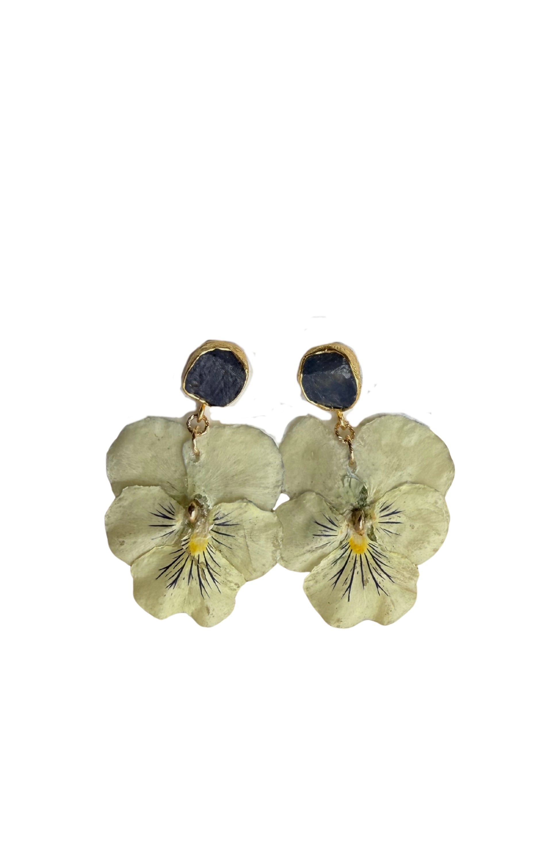 Pansey Drop Earrings