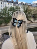 Hand-painted Monarch Butterfly Claw Hair Clip | Eco-Friendly: Orange