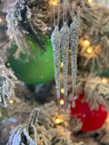 Set of 3 beaded Icicles