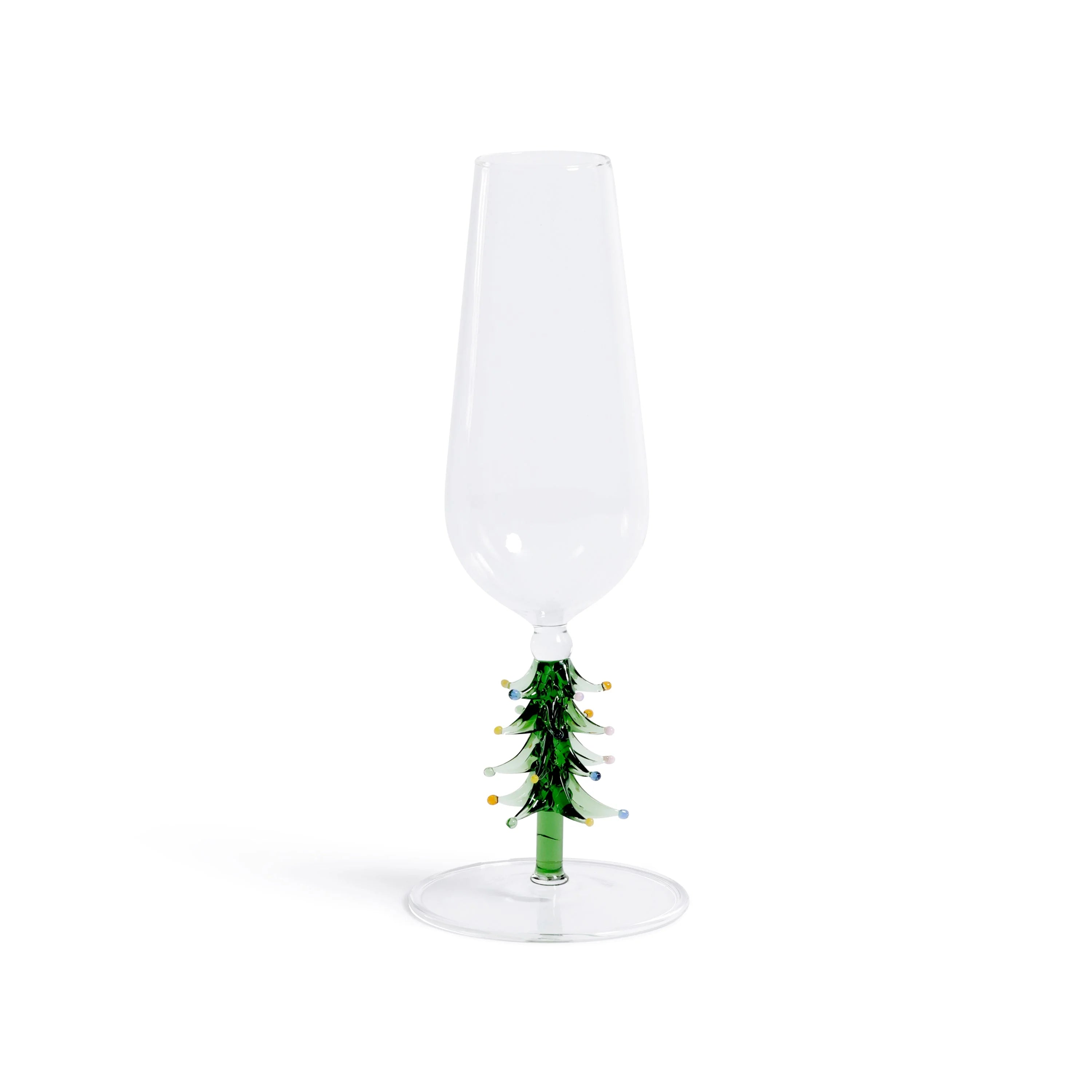 Treetop Cheers Champagne Flute - Green Set 2