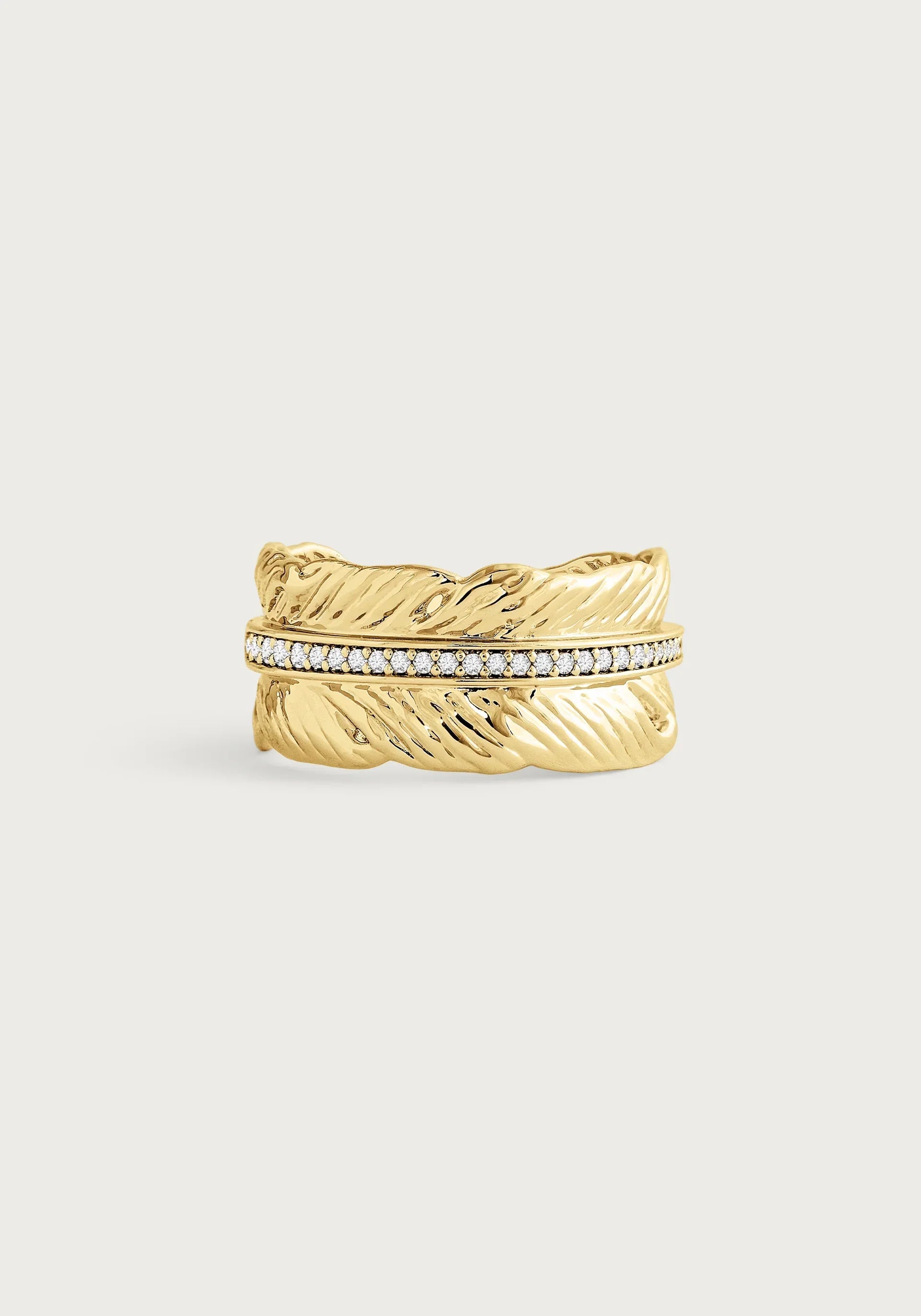 Feather Ring-Gold
