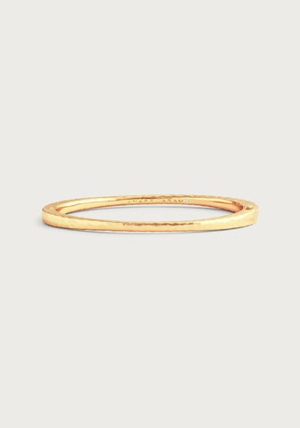 Farrier Thin Hinged Bangle, Gold