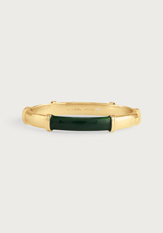 Forza Hinged Bangle-Malachite