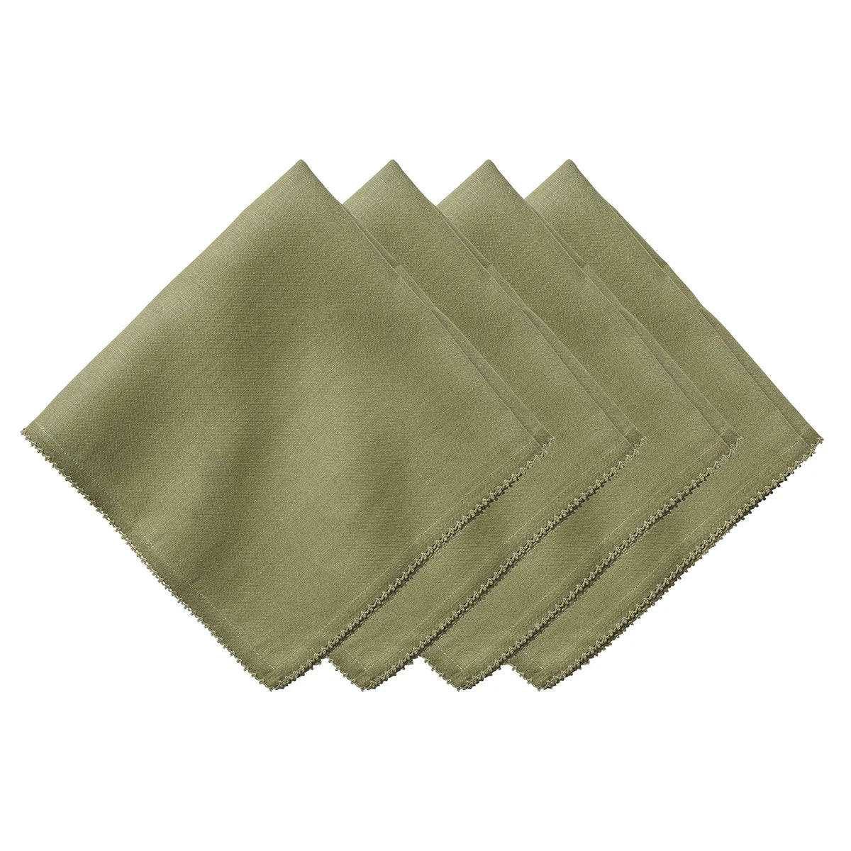 Berry Scallop Napkin Set/4 - Sage