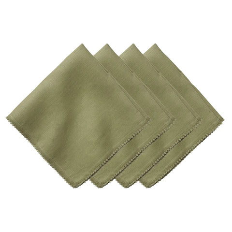 Berry Scallop Napkin Set/4 - Sage