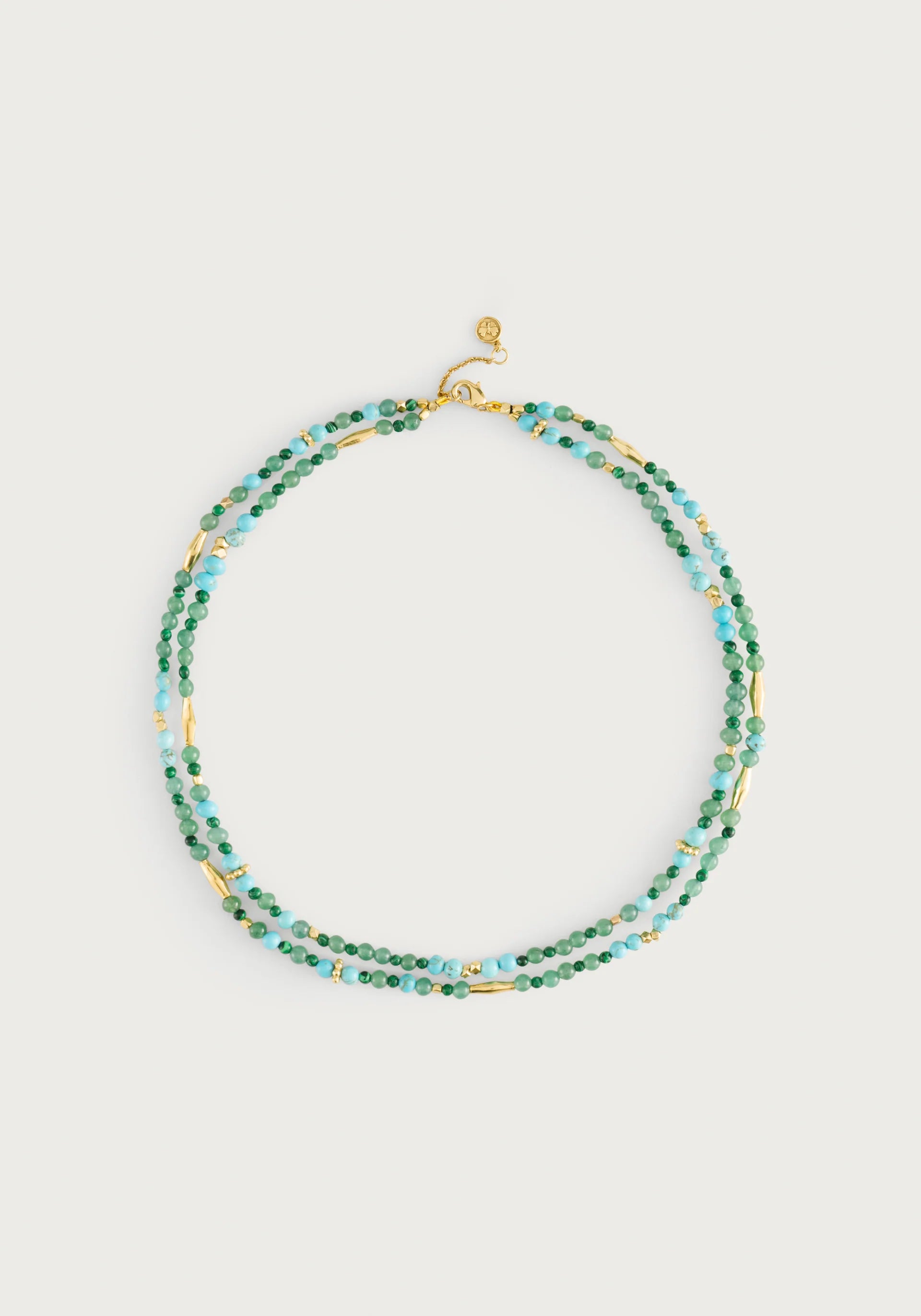 Milos Beaded Necklace - Turquoise