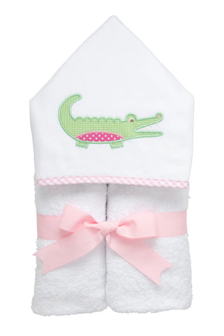 Alligator Everykid Towel, Pink