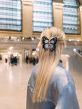 Hand-painted Monarch Butterfly Claw Hair Clip | Eco-Friendly: Orange