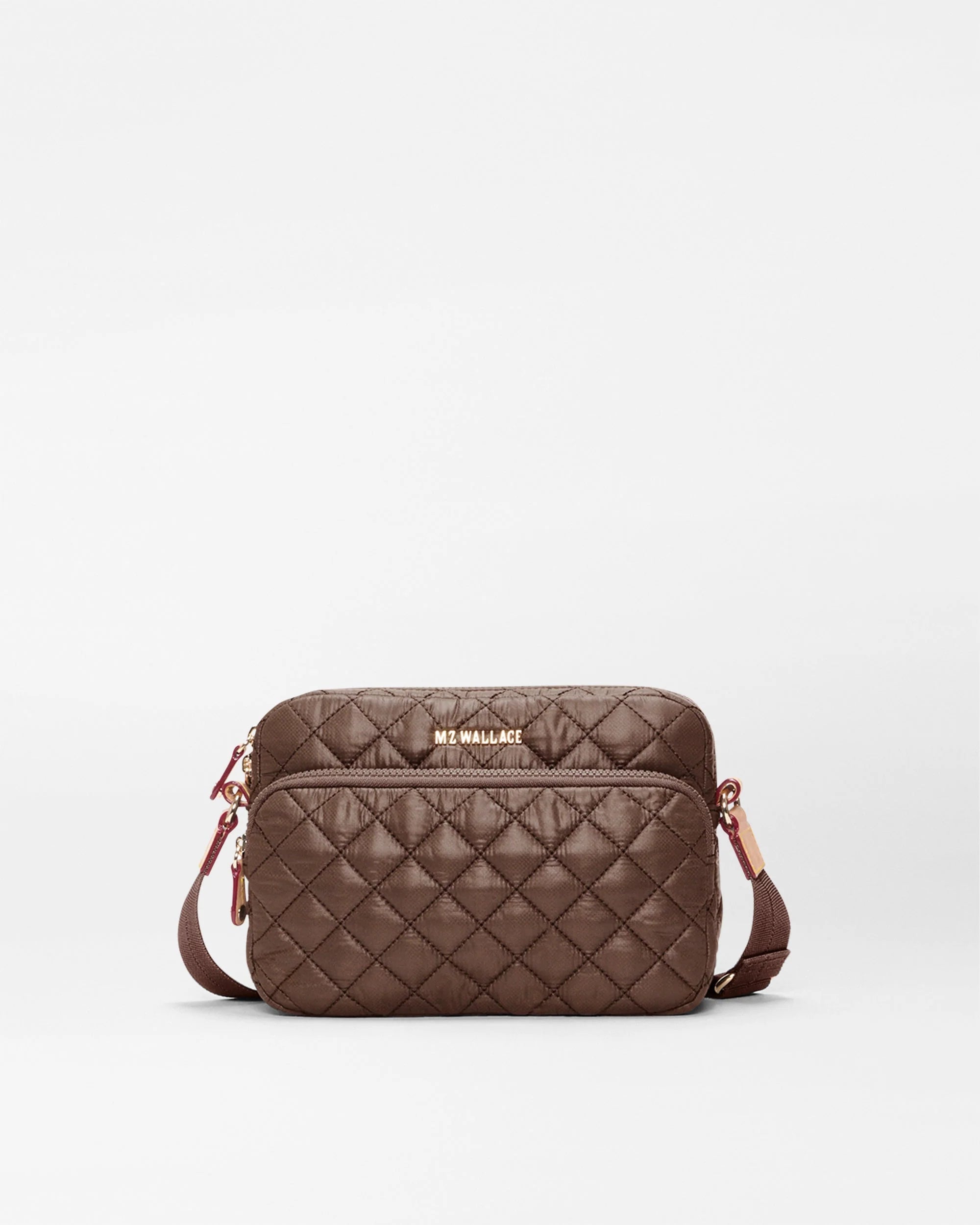 Walnut Small Metro Camera Crossbody Bag