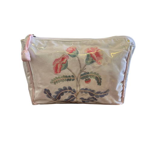 Pink Carnation Large Makeup Bag