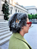 Hand-painted Mini Monarch Butterfly Claw Hair Clip | Eco-Friendly: Pink
