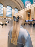 Hand-painted Monarch Butterfly Claw Hair Clip | Eco-Friendly: Pink