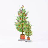 Fig and Orange Tree | 0.25in. Acrylic Floral: SM / Pine Pattern SM Stand