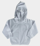 Blue Zip Back Hoodie