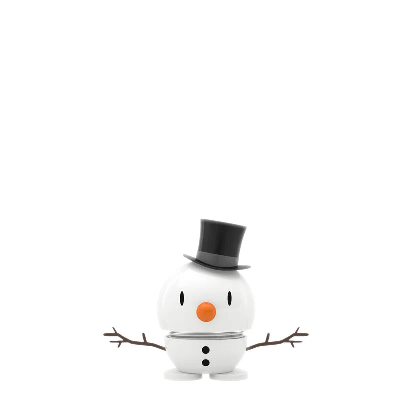 Hoptimist Holiday Snowman White-Small