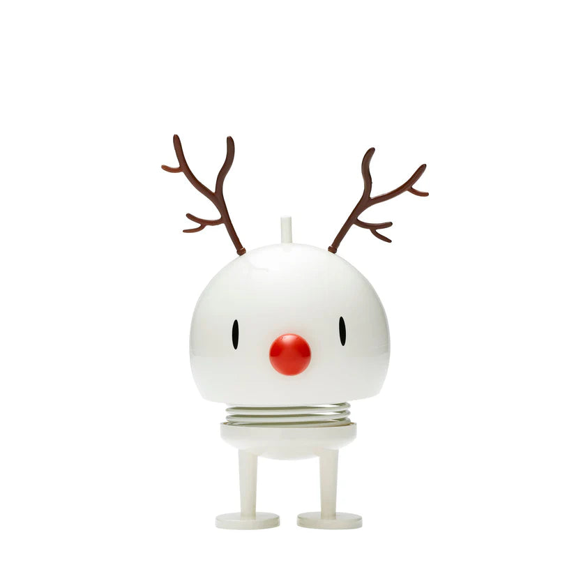 Hoptimist Holiday Reindeer Bumble Medium-White