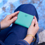Evening Wallet-Geranium/Teal