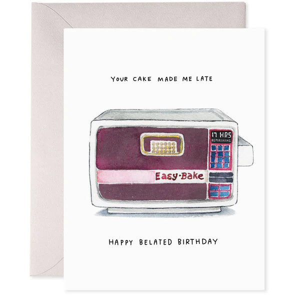 ezbake belated card