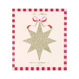 Gold Glitter Hanging Star Decorations