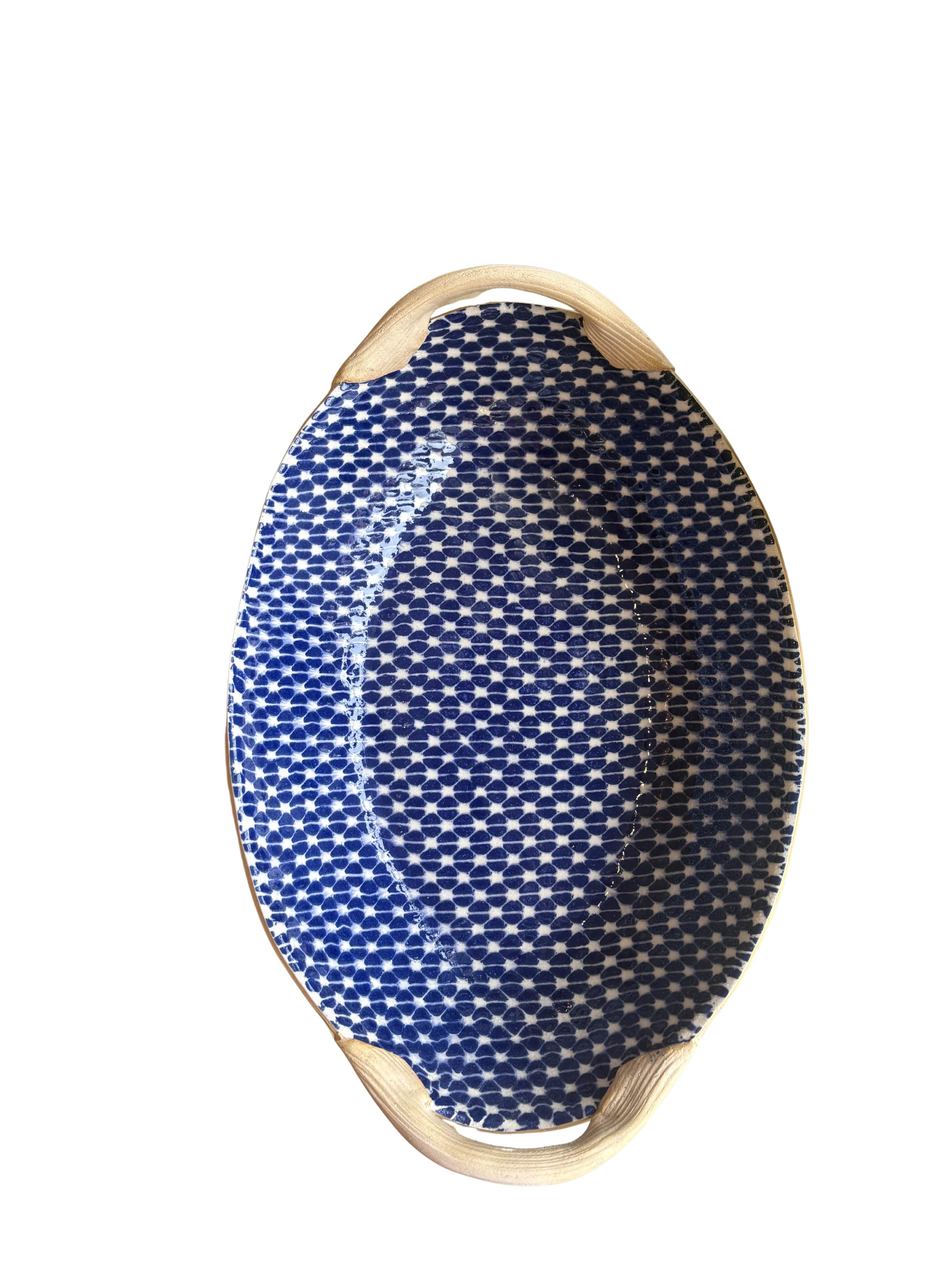Nested Oval Bowl with Handles Tempo Cobalt