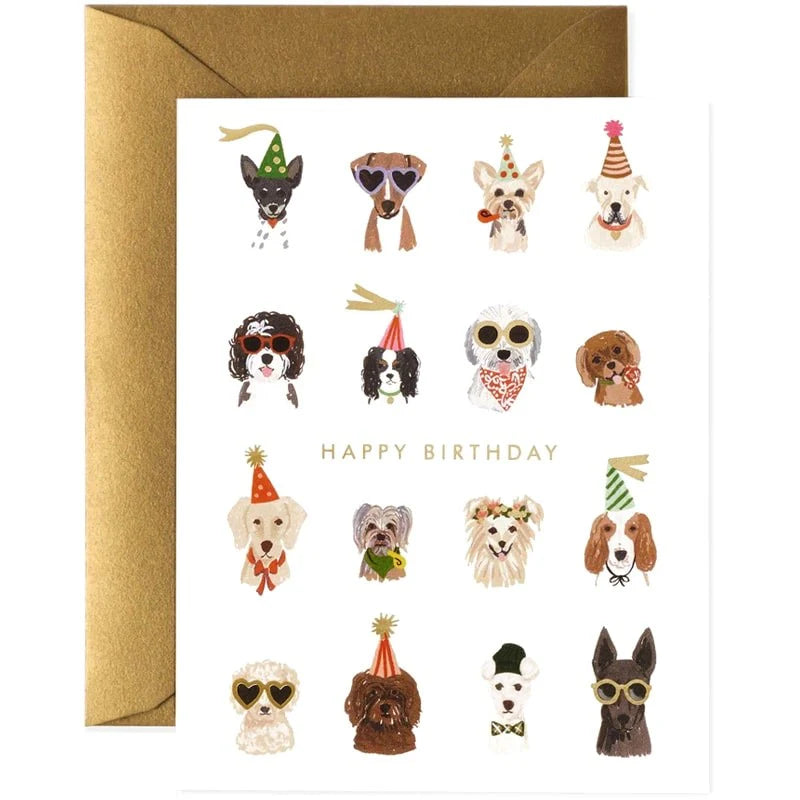 Happy Birthday Dogs Card