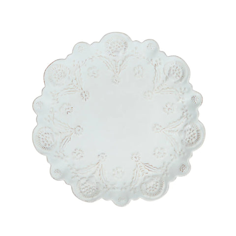 Berry & Thread Thistle Dessert/Salad Plate - Whitewash