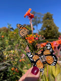 Hand-painted Mini Monarch Butterfly Claw Hair Clip | Eco-Friendly: Pink