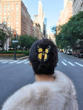 Hand-painted Monarch Butterfly Claw Hair Clip | Eco-Friendly: Orange