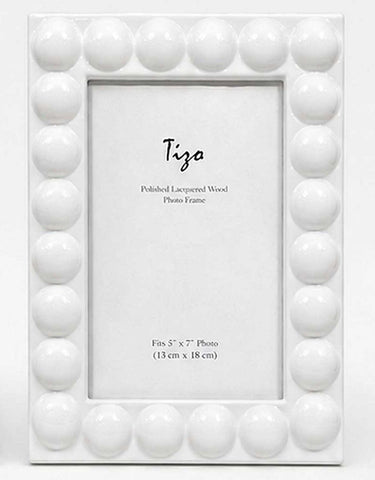4x6 White Lacquer Wood Frame