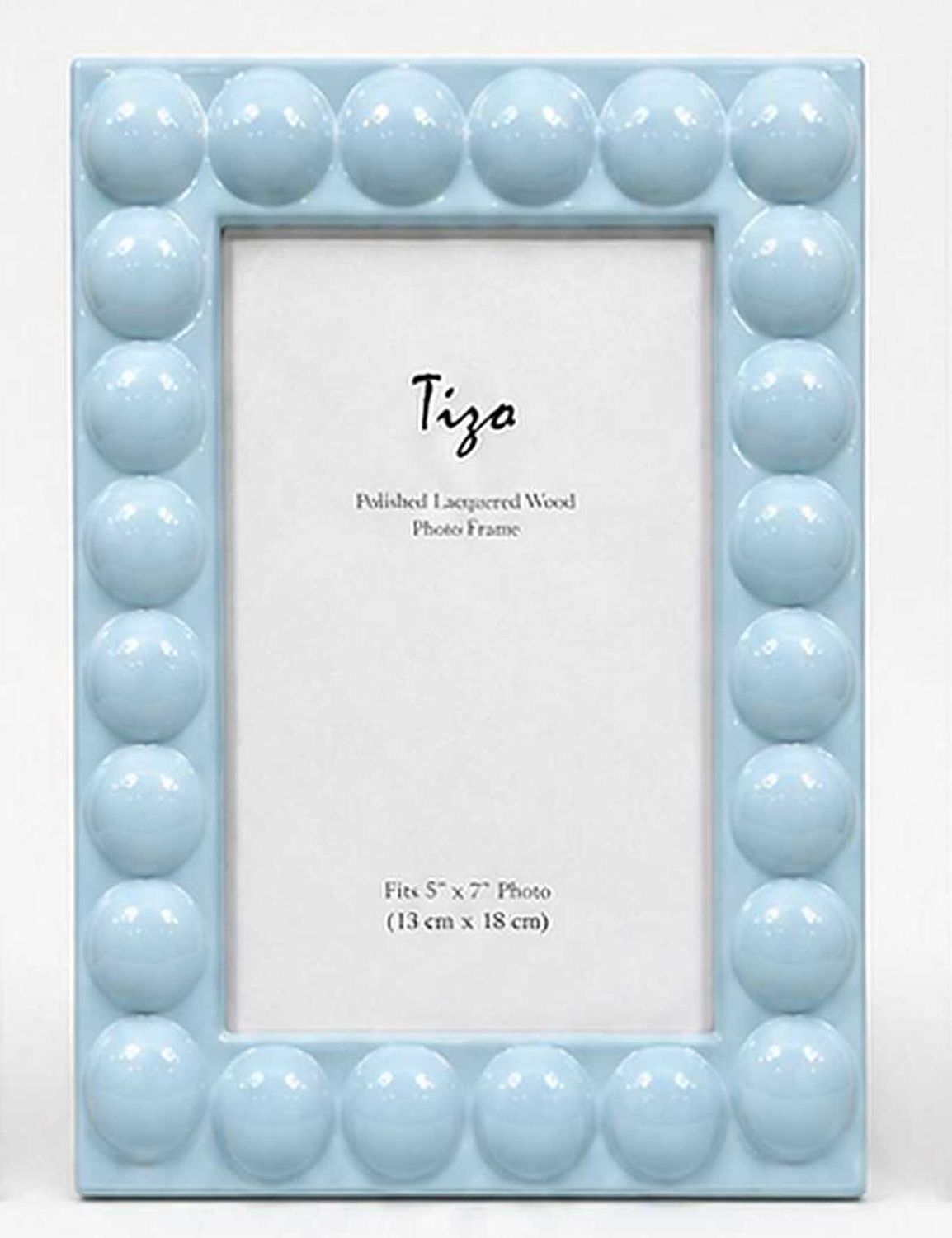 4x6 Lite Blue Lacquer Wood Frame