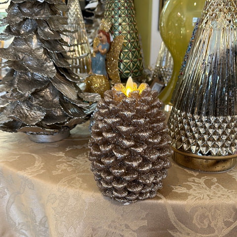 Gold Luminara Pinecone