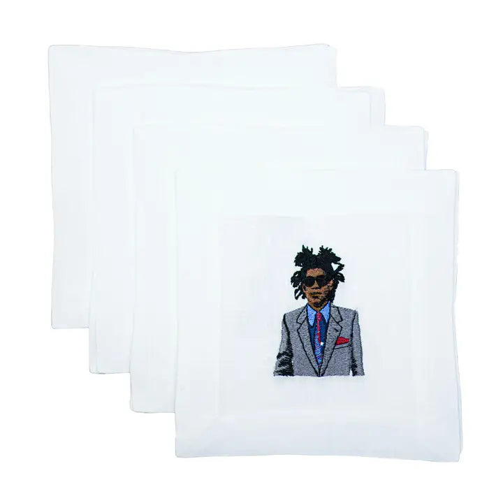 The Street Artist Set of Four Cocktail Napkins