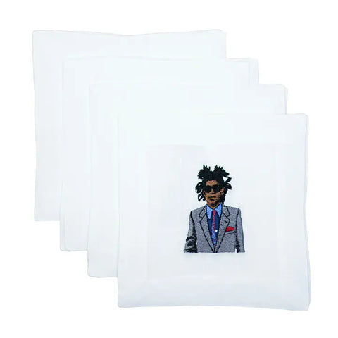 The Street Artist Set of Four Cocktail Napkins