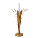 Forest Walk Gold Wheat Candlestick Holder, 17"