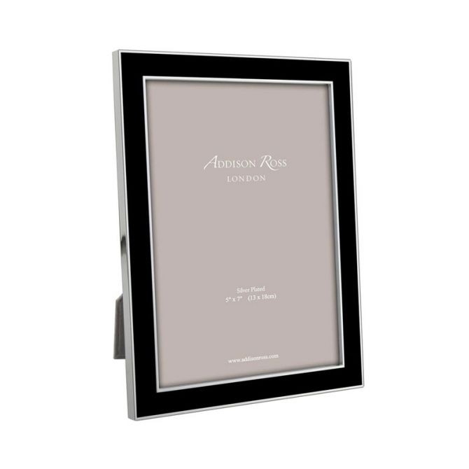 Black Enamel & Silver Frame-4x6