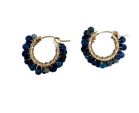 Diddi Beaded Hoop - Kyanite