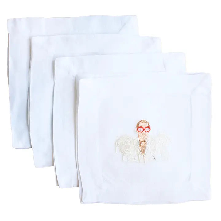 Rocket Man Set of Four Cocktail Napkins