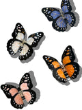 Hand-painted Monarch Butterfly Claw Hair Clip | Eco-Friendly: Pink