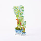 Paperwhites | 0.25in. Acrylic Floral: SM / Pine Pattern SM Stand