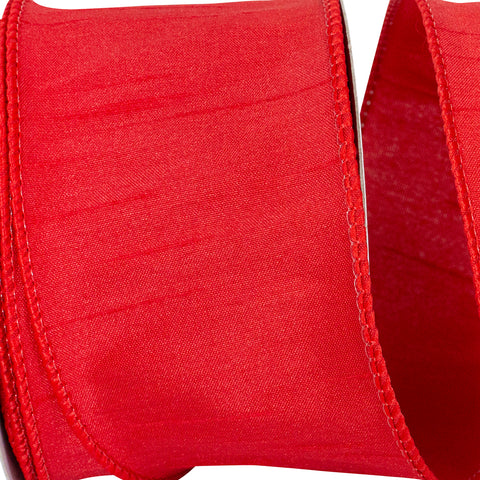 Red Wired Edged Ribbon-2.5 inches