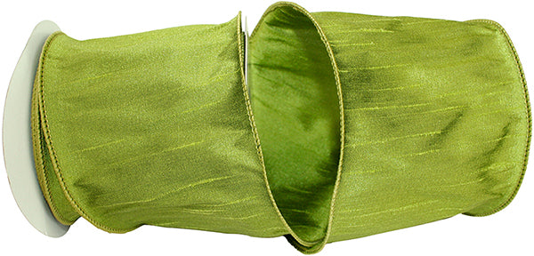 Green Grass Wired Edge Ribbon-4 inches