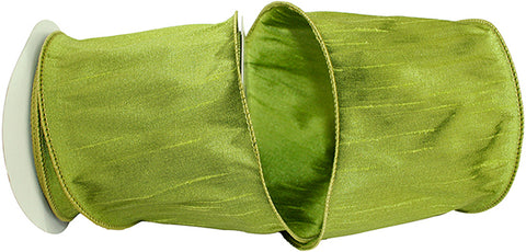 Green Grass Wired Edge Ribbon-4 inches