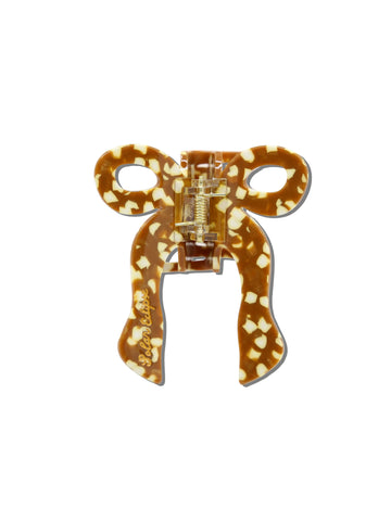 Hand-painted Coquette Bow Claw Hair Clip