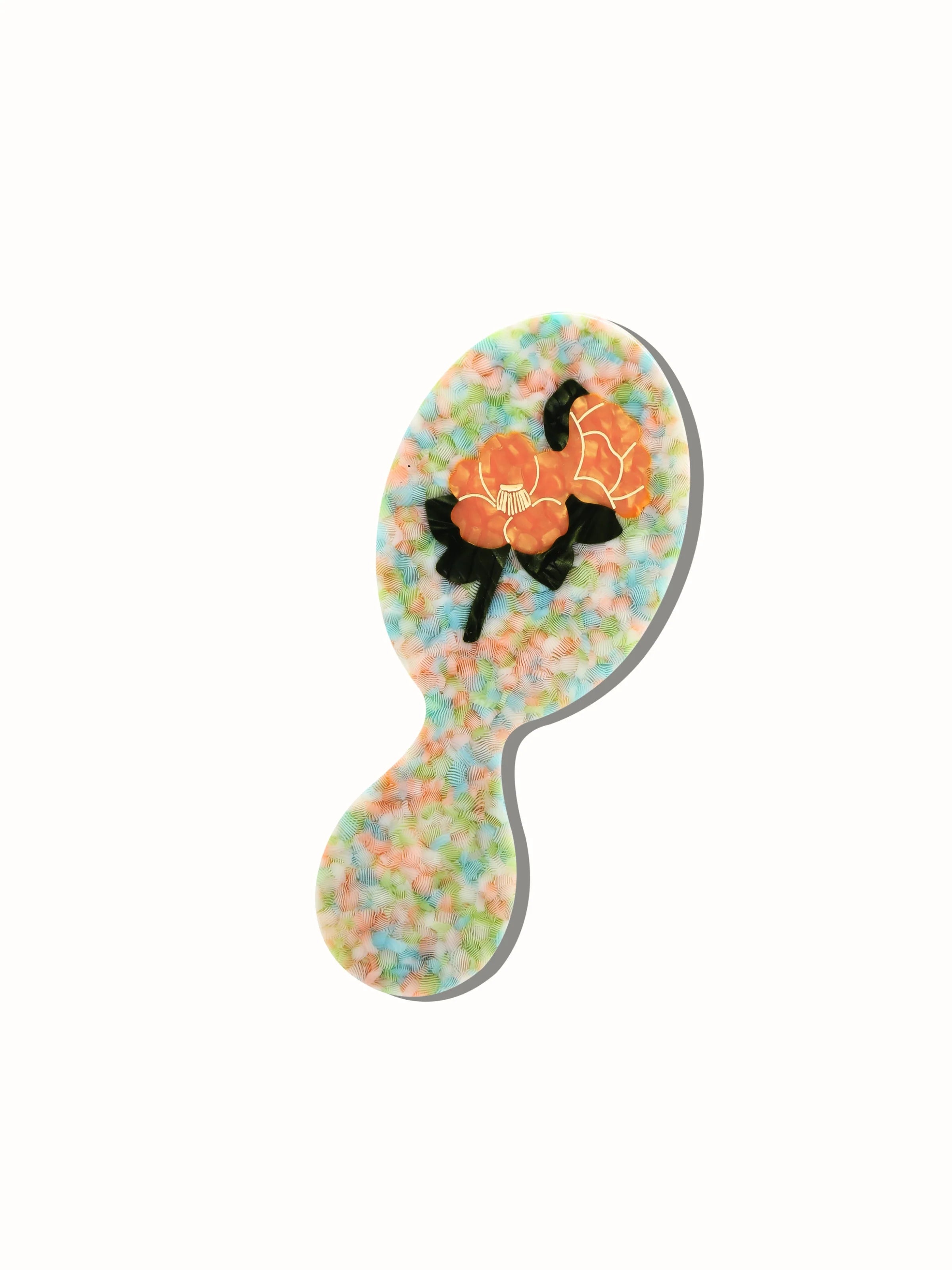 Hand-painted Orange Vintage Poppy Handbag Hero Brush