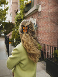 Hand-painted Monarch Butterfly Claw Hair Clip | Eco-Friendly: Pink