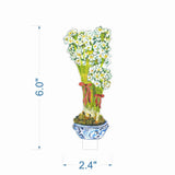 Paperwhites | 0.25in. Acrylic Floral: LG / Leaf LG Stand