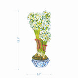 Paperwhites | 0.25in. Acrylic Floral: LG / Leaf LG Stand