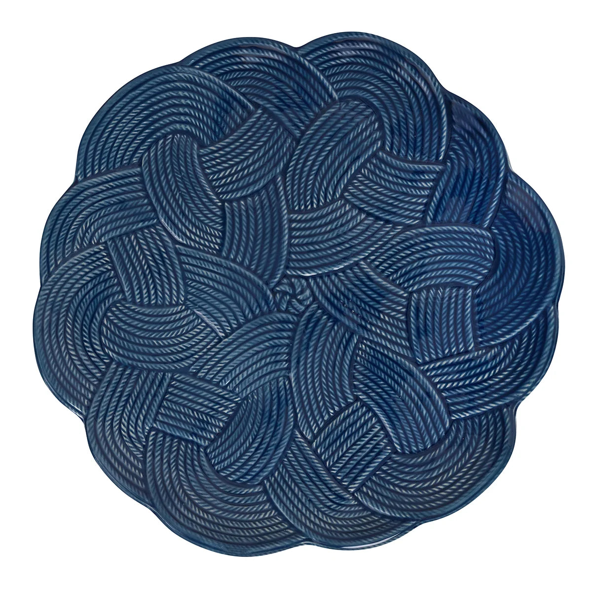 Mystic Knot Charger/Platter - Denim